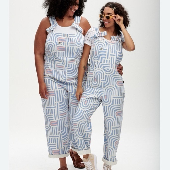 Lucy & Yak Pants - NWT Lucy & Yak Easton Dungarees Overalls Cosmic Size UK12L US8L